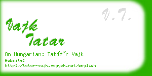 vajk tatar business card